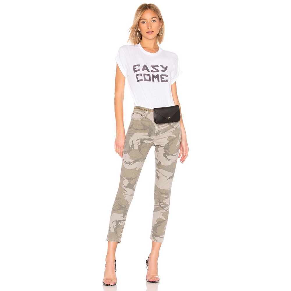 NW HIGH-RISE SKINNY camo jeans 25